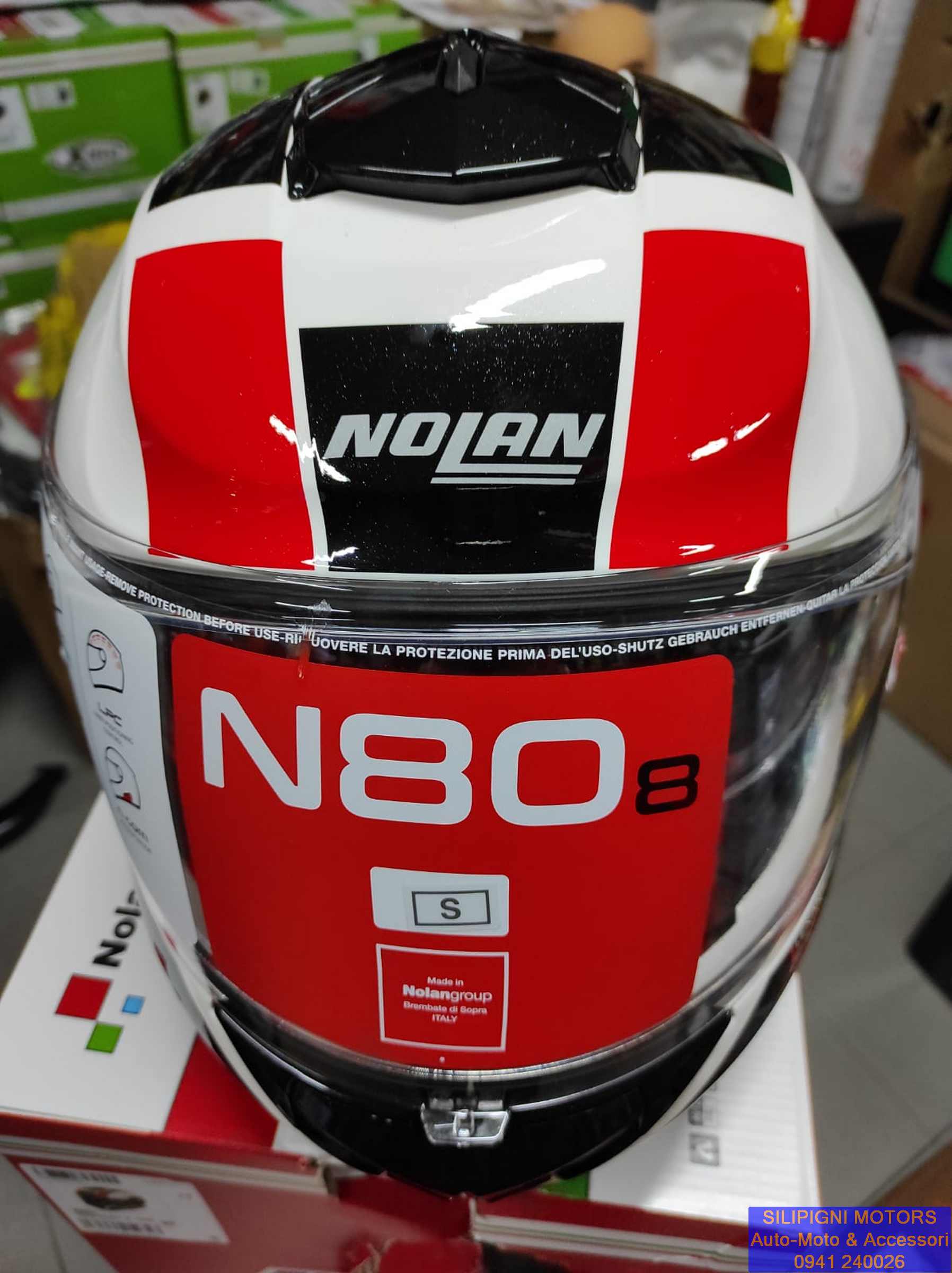 Silipigni Motors - Casco Integrale NOLAN N80-8 MANDRAKE N-COM 49 Metal  White OMOLOGAZIONE ECE 22-06