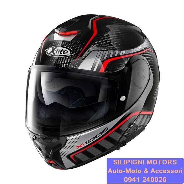 Silipigni Motors - Casco Modulare X-LITE X-1005 ULTRA CARBON POWERTRAIN  N-COM 41 Carbon