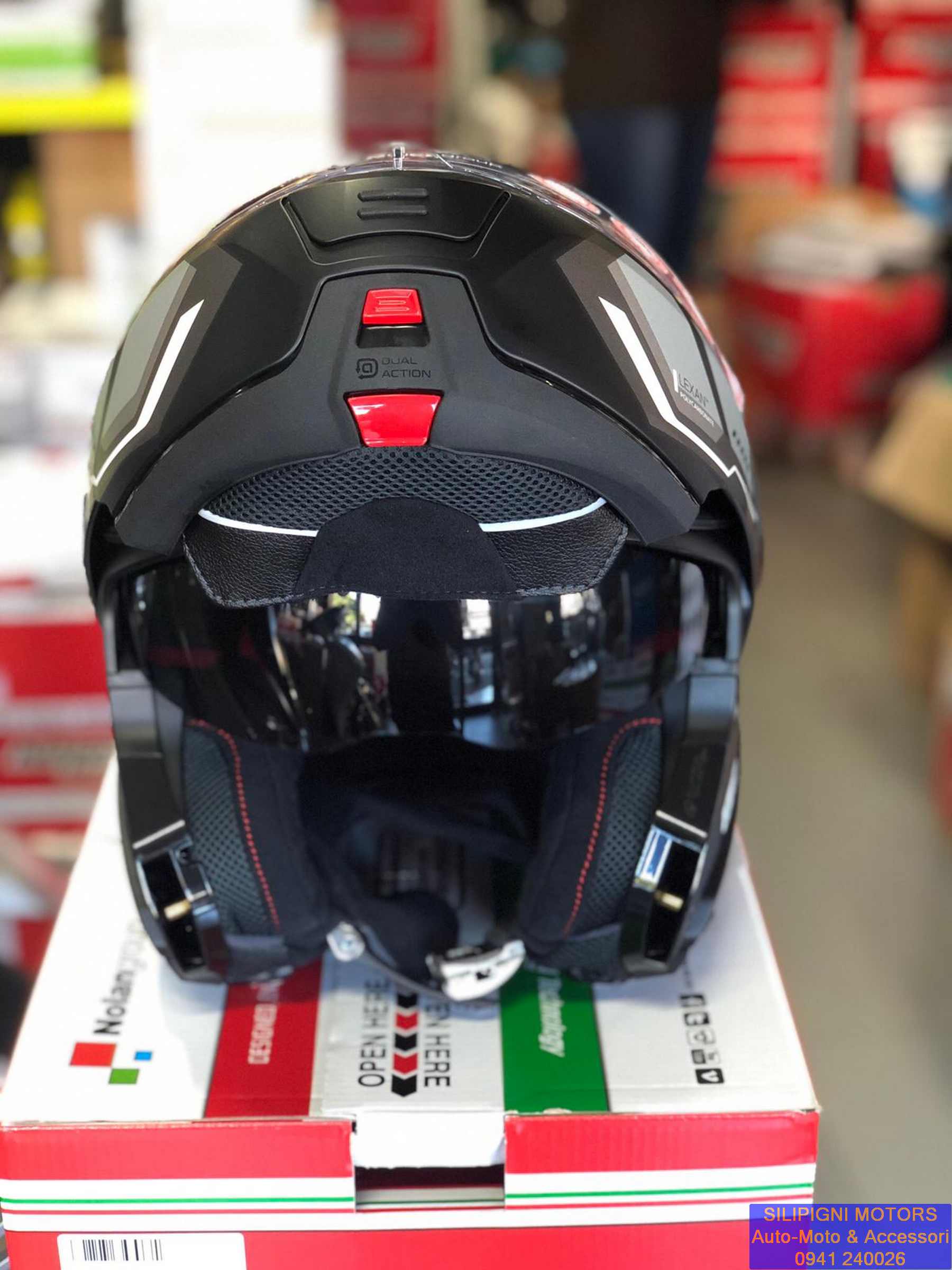 Silipigni Motors - NOLAN N100-5 PLUS P STARBOARD N-048 GLOSSY BLACK CASCO  MODULARE