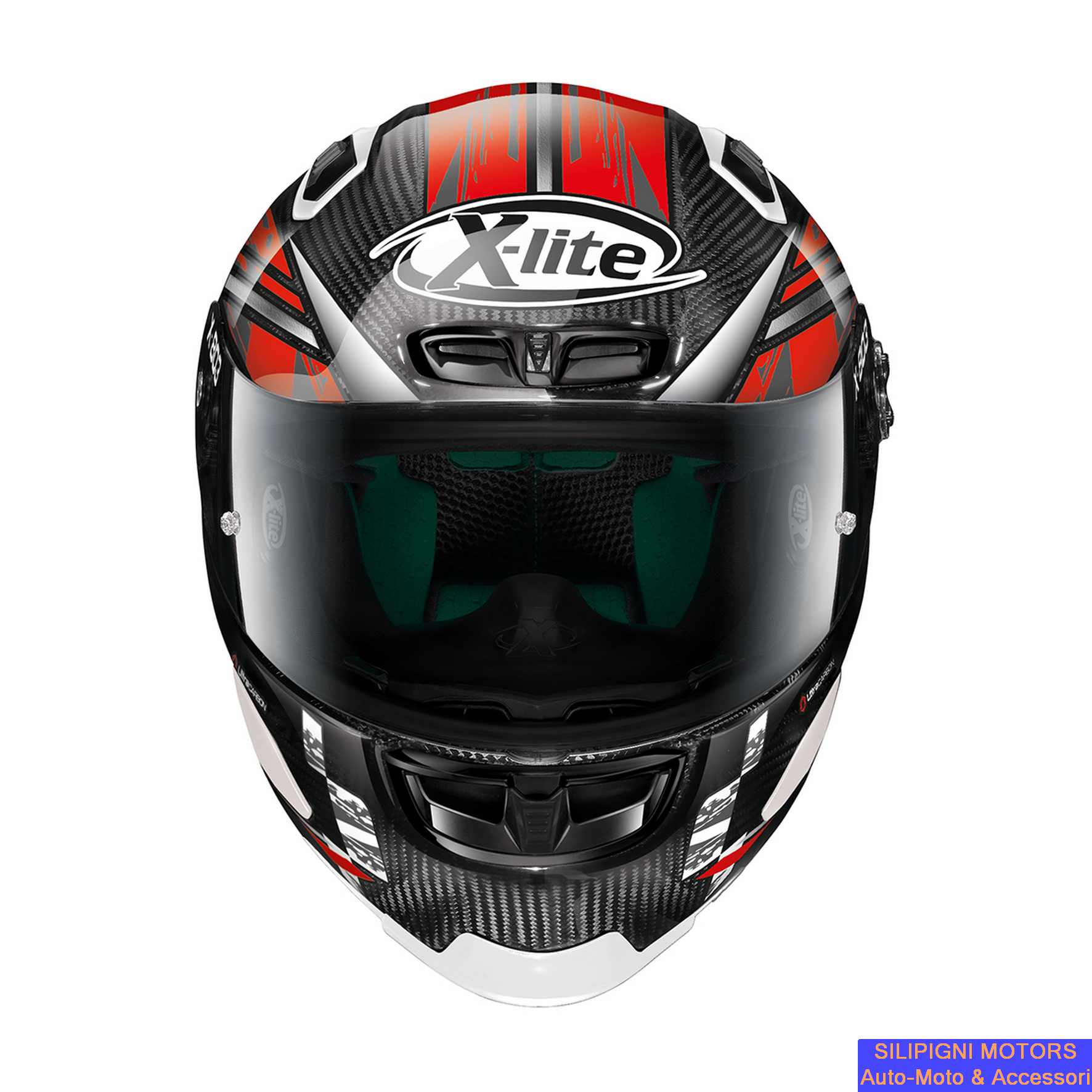 Silipigni Motors - CASCO X-LITE X-803 RS ULTRA CARBON MOTOGP 67 CARBON+VISIERA  DARK GREEN