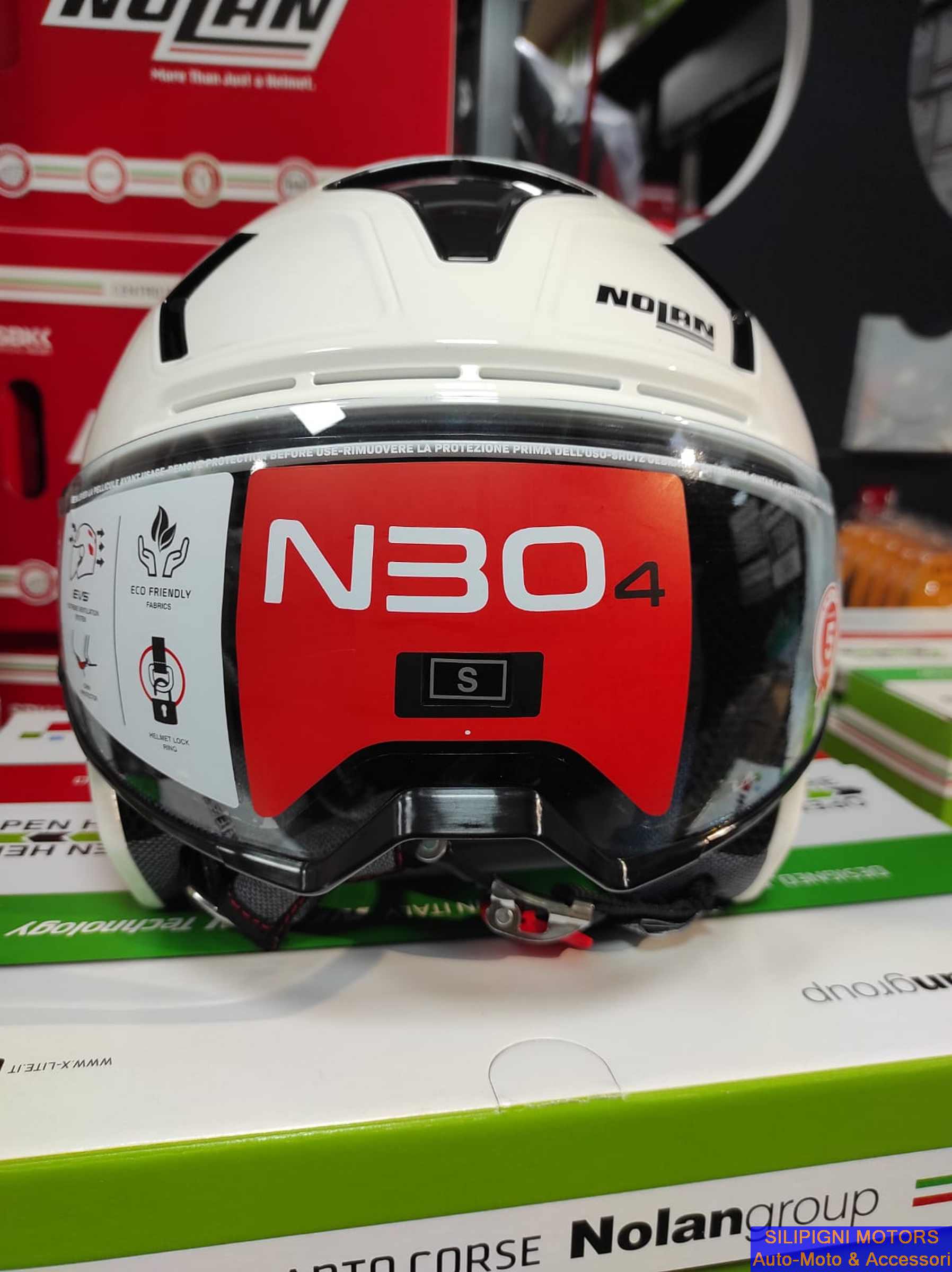 Silipigni Motors - Casco Jet NOLAN N30-4 T CLASSIC 5 Metal White  OMOLOGAZIONE ECE 22-06