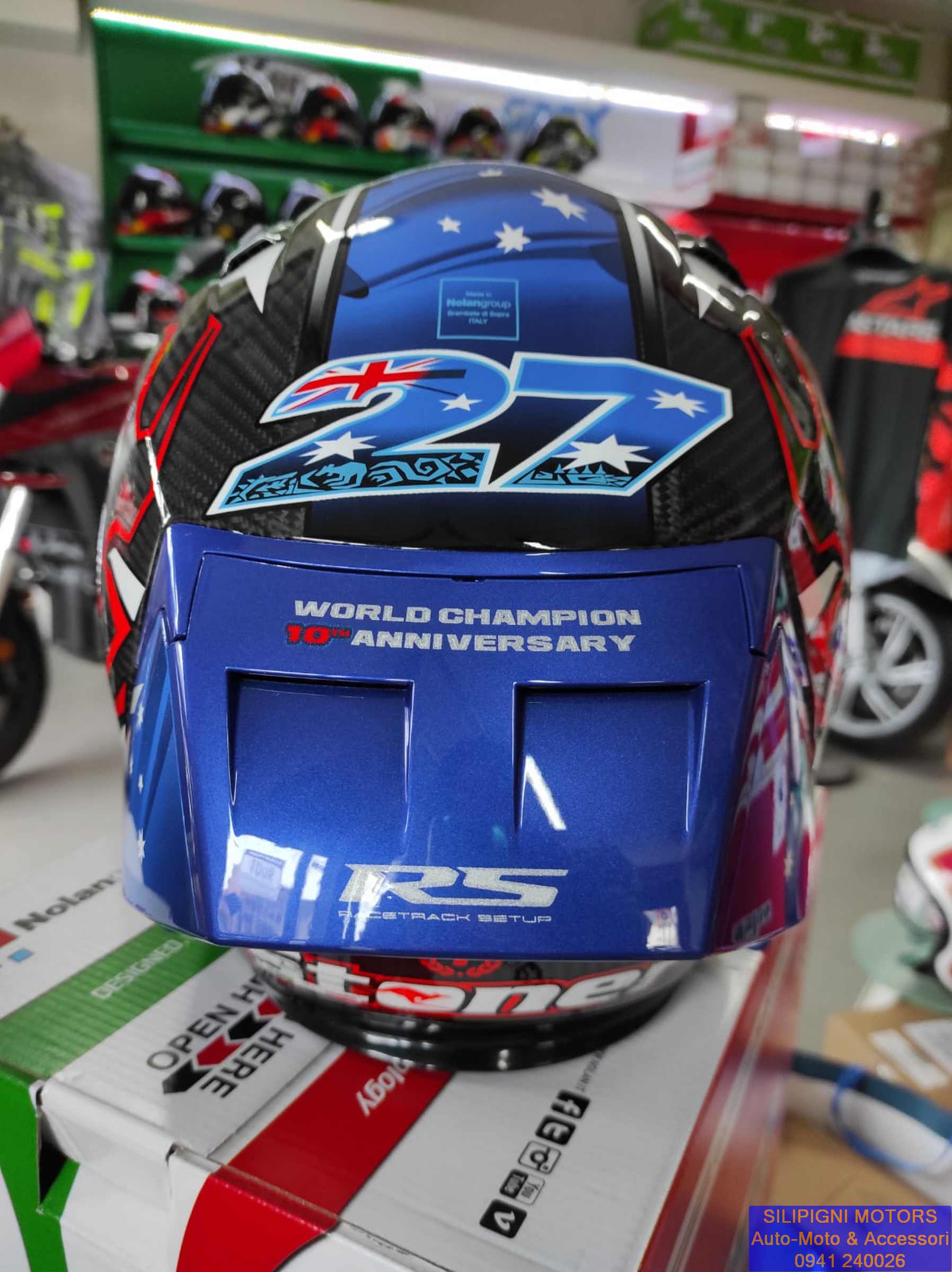 Silipigni Motors - CASCO X-LITE X-803 RS ULTRA CARBON REPLICA 64 C. STONER  10th Anniversary