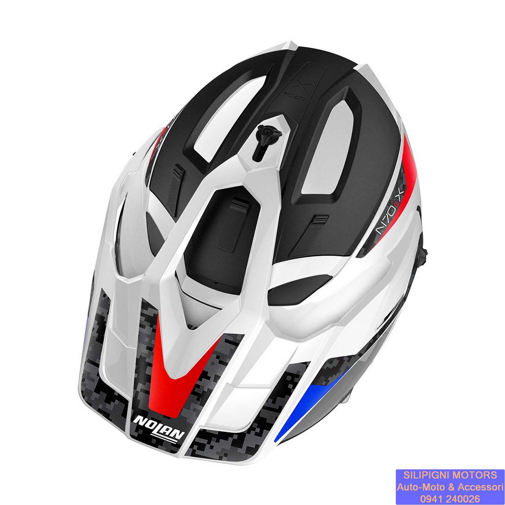 Silipigni Motors - NOLAN N100-5 ORBITER N-Com 74 Metal White Casco Modulare