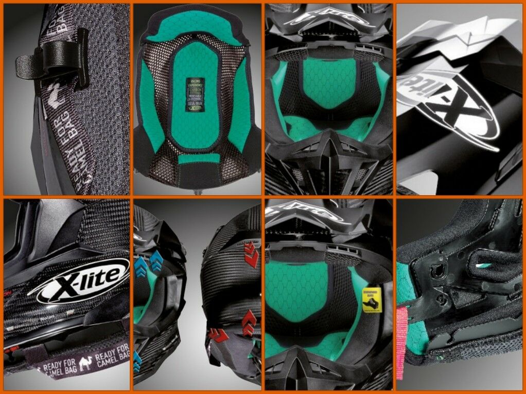 Silipigni Motors - X-LITE X-502 ULTRA CARBON PURO 01 CARBON Casco Integrale  Off Road Enduro Cross