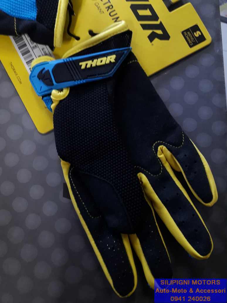 Guanti cross adulto THOR SPECTRUM Giallo Fluo Nero